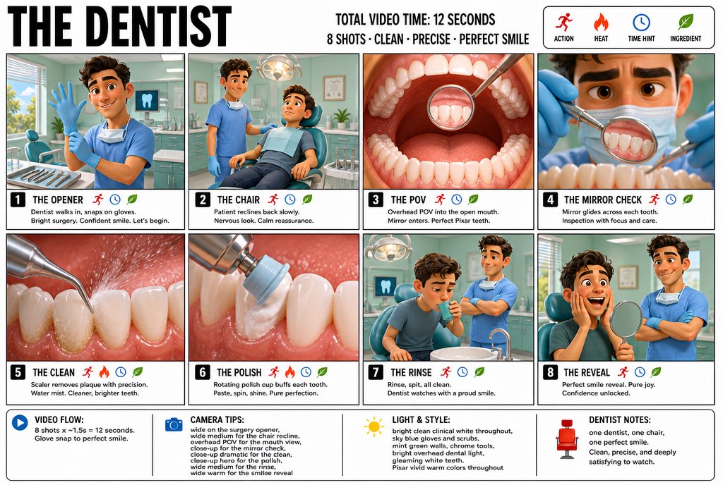 Dentist 3D Storyboard Poster