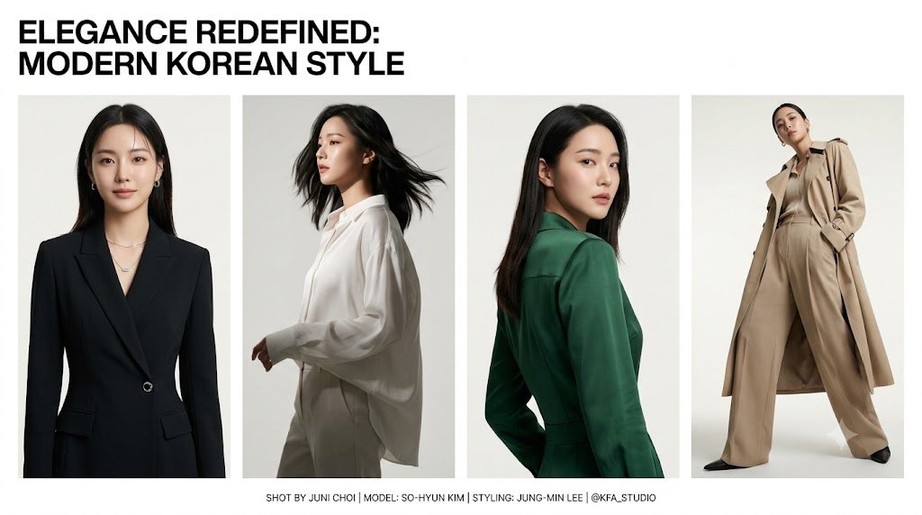 Modern Korean Minimalist Fashion Editorial