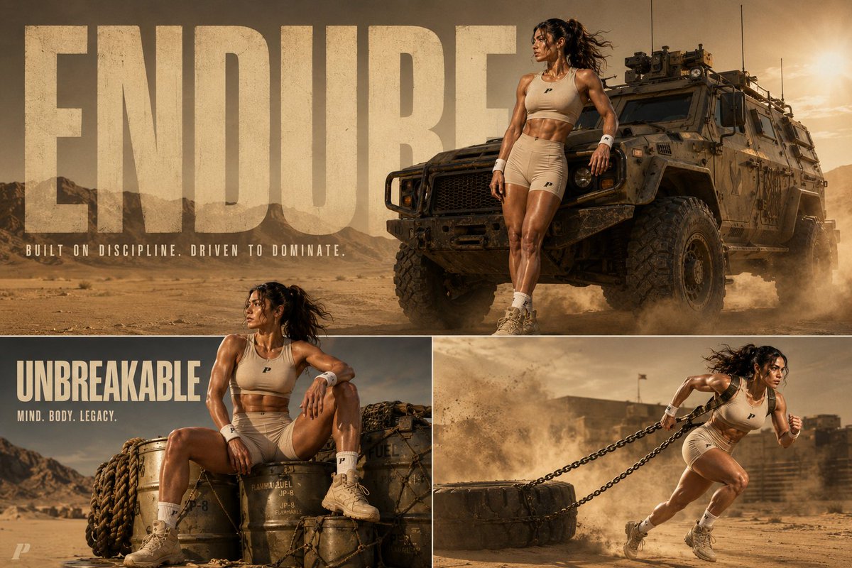Cinematic Desert Tactical Athlete Editorial