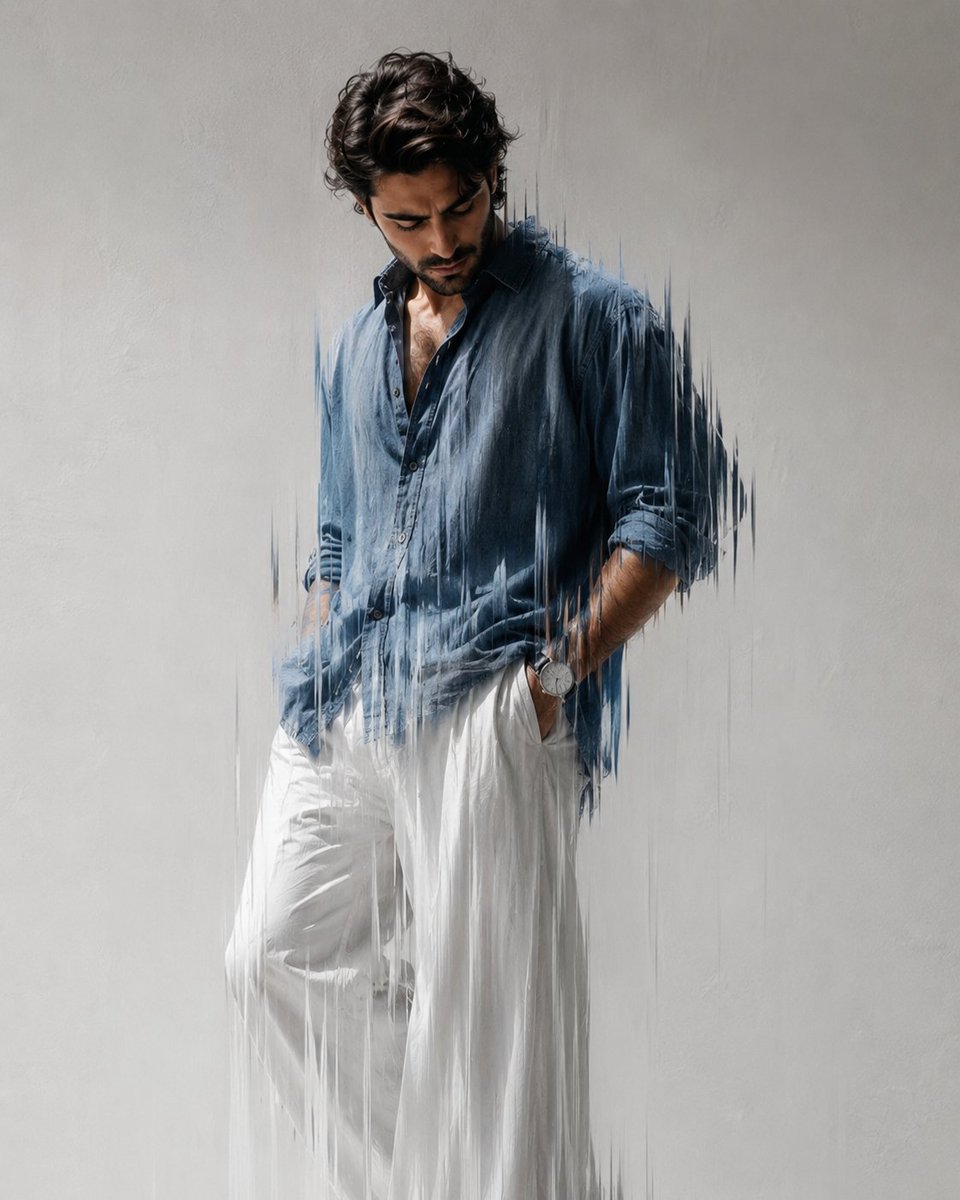 Minimalist Glitch Fashion Photography