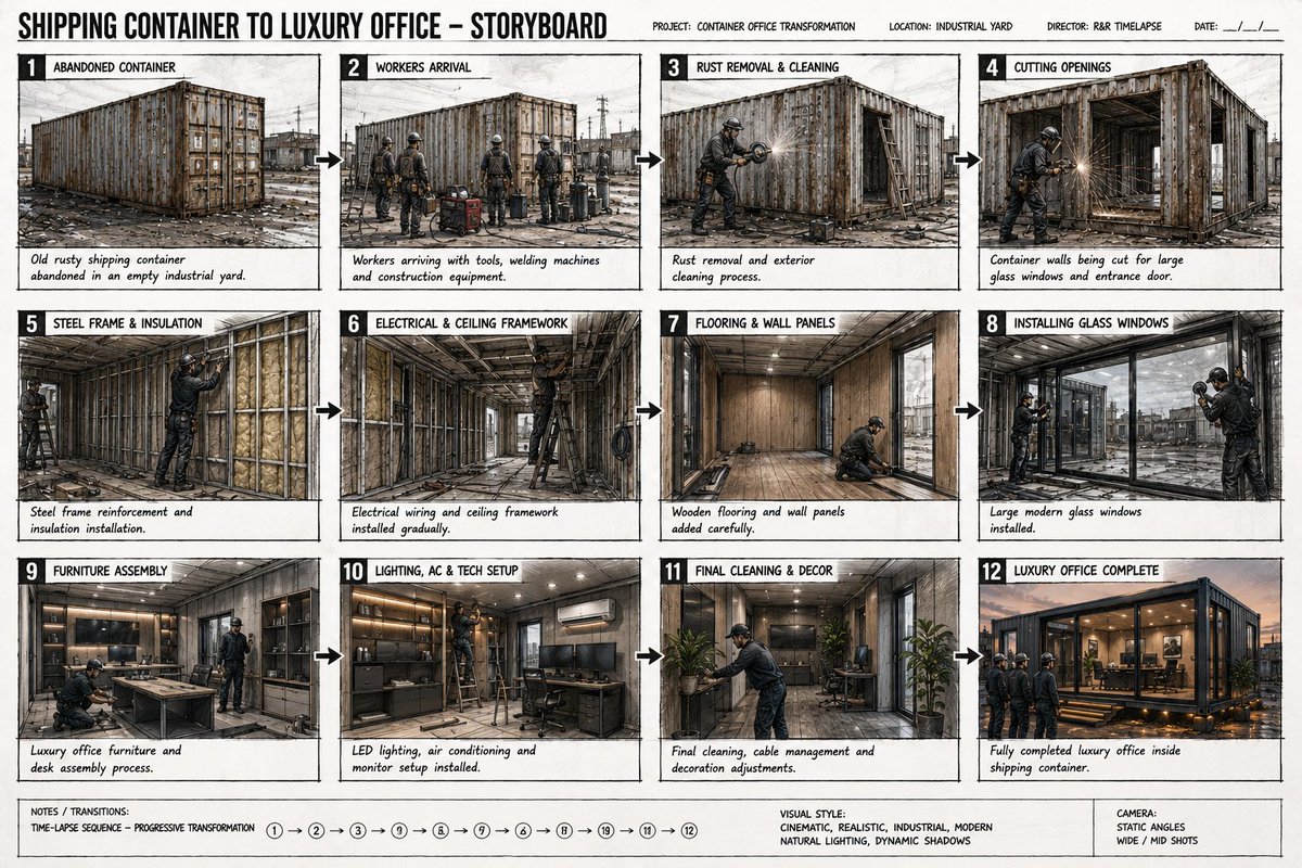Shipping Container Luxury Office Transformation