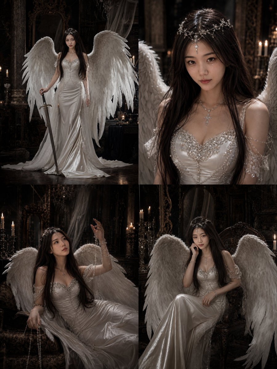 Dark Sacred Angel Portrait Shoot