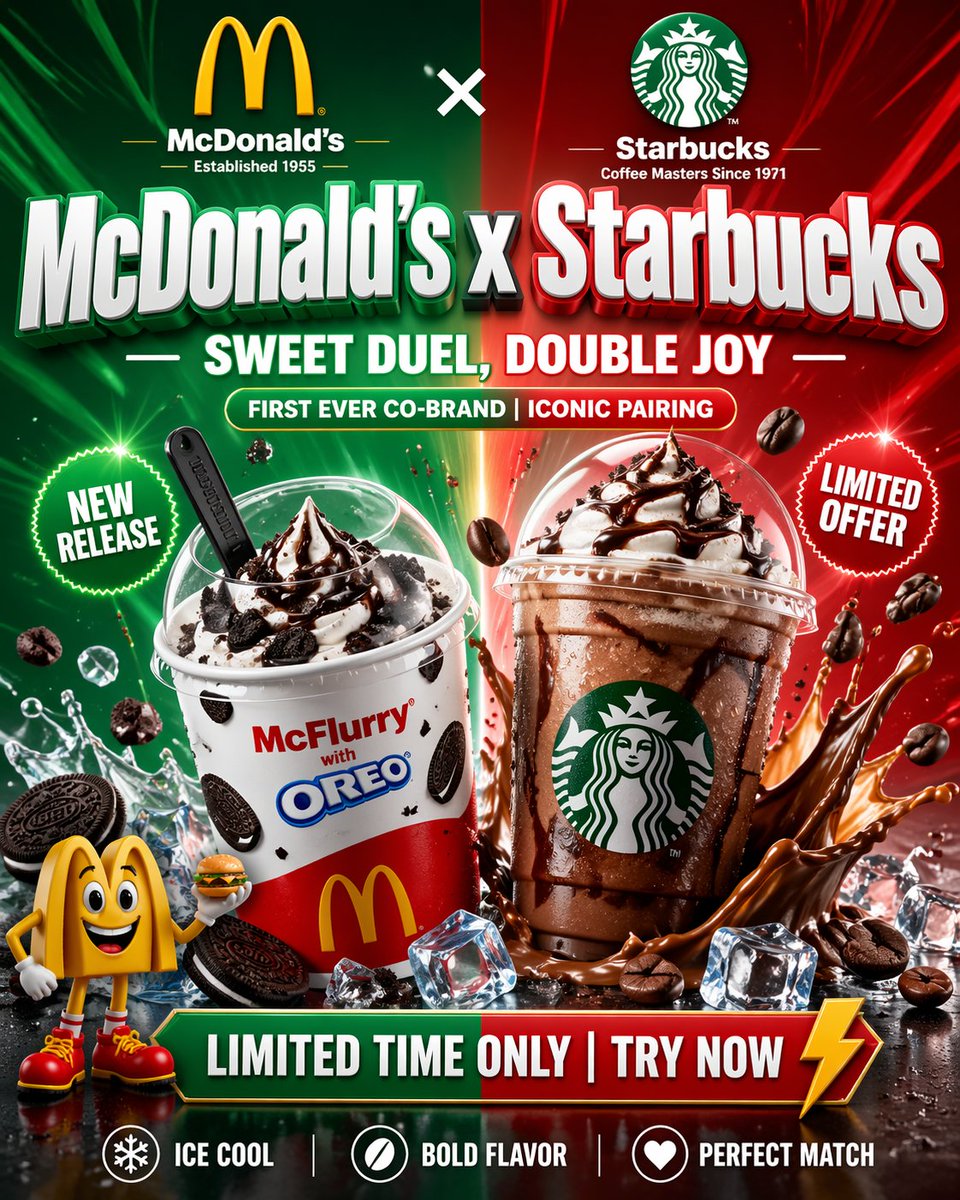 Epic Fast Food Crossover Poster