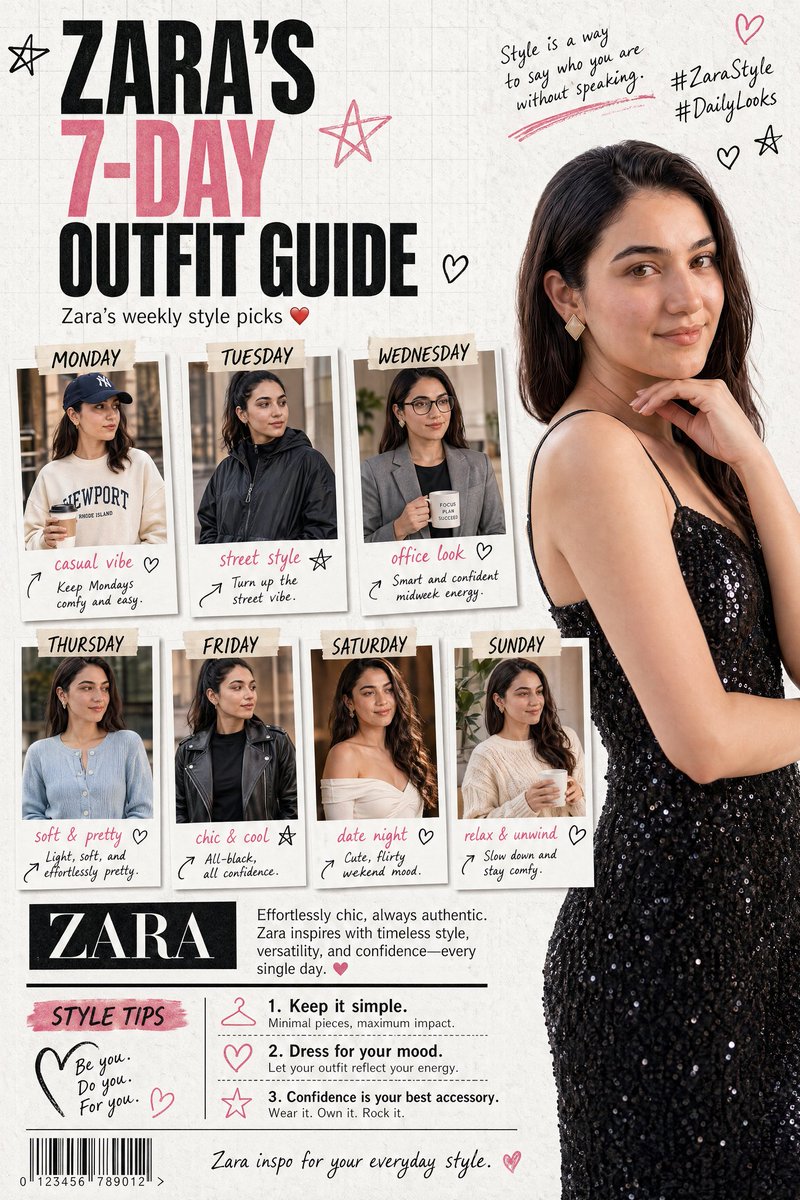 ZARA 7-Day Style Guide