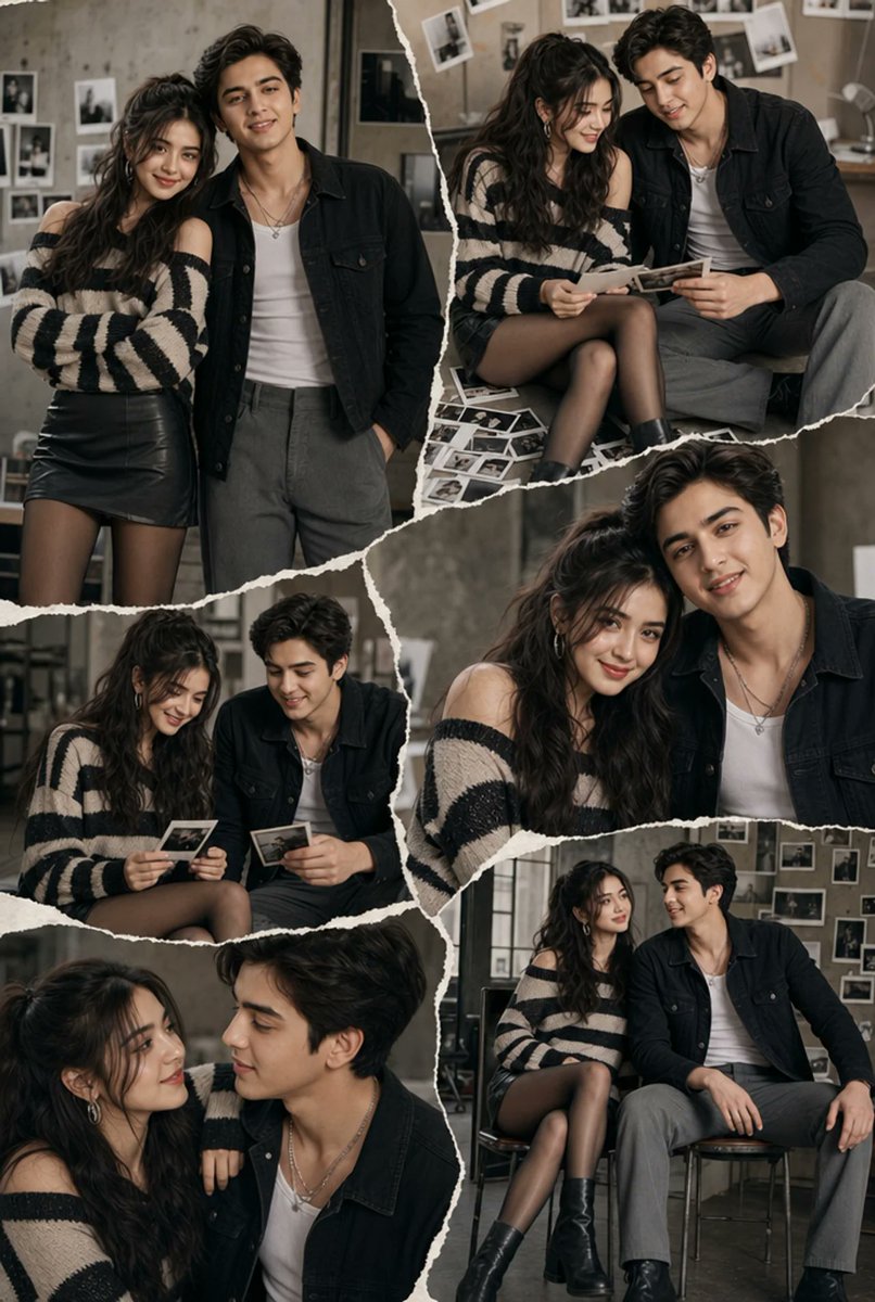 Editorial Couple Fashion Collage