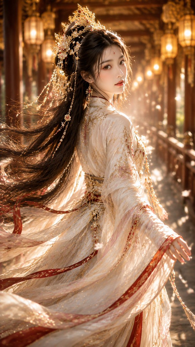 Fairy Maiden in Lantern Corridor