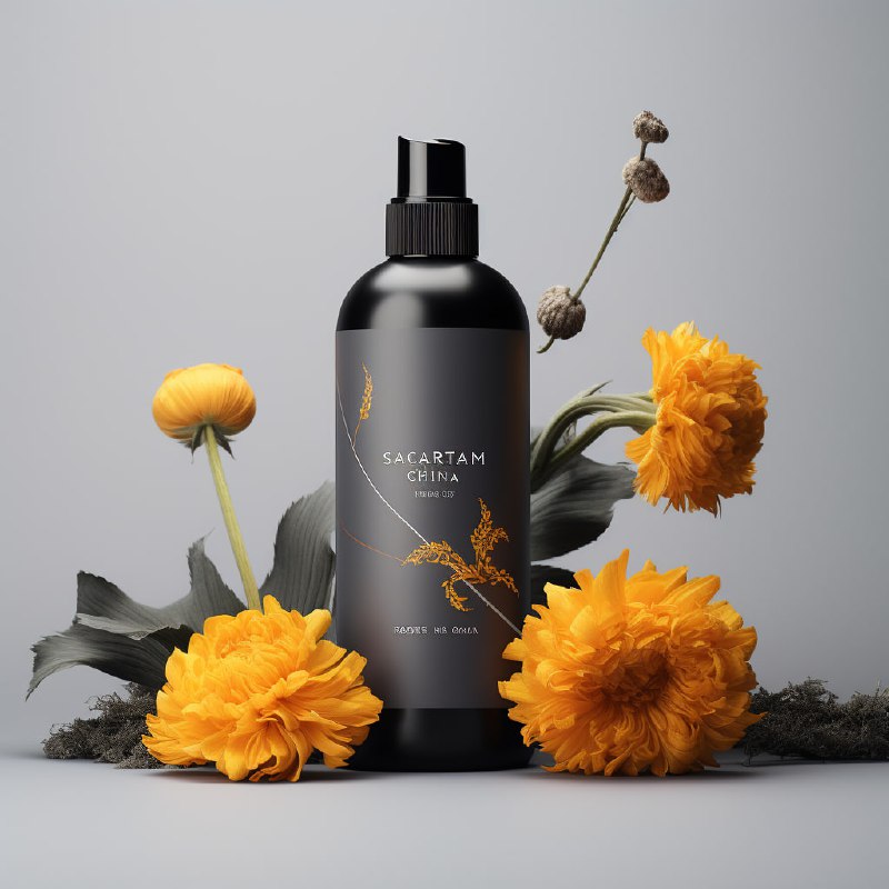 Natural Beard Care Product Template on Grey