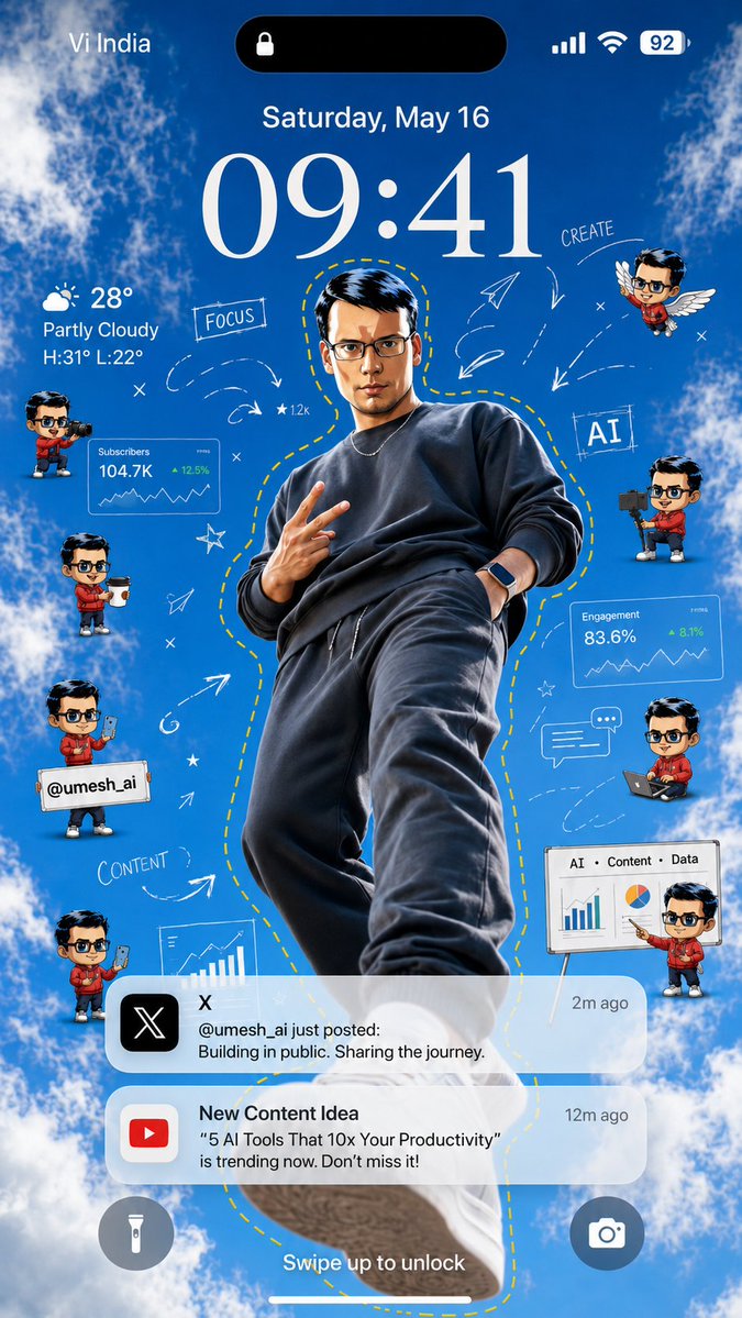 AI Creator Lock Screen Wallpaper
