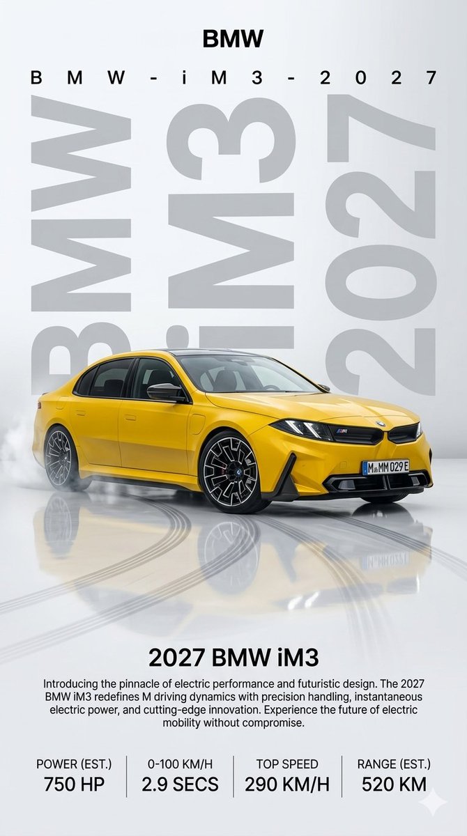 2027 BMW iM3 Electric Beast Unleashed