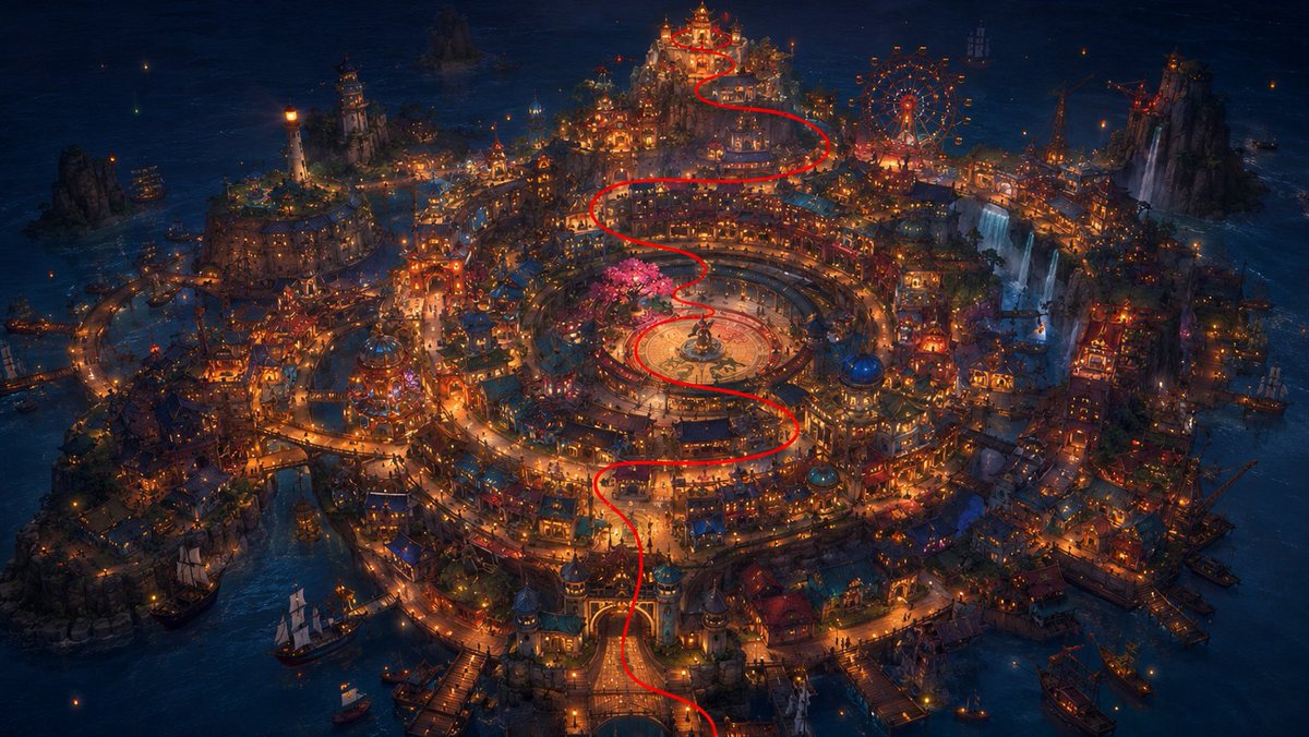 Aerial Ocean City Map