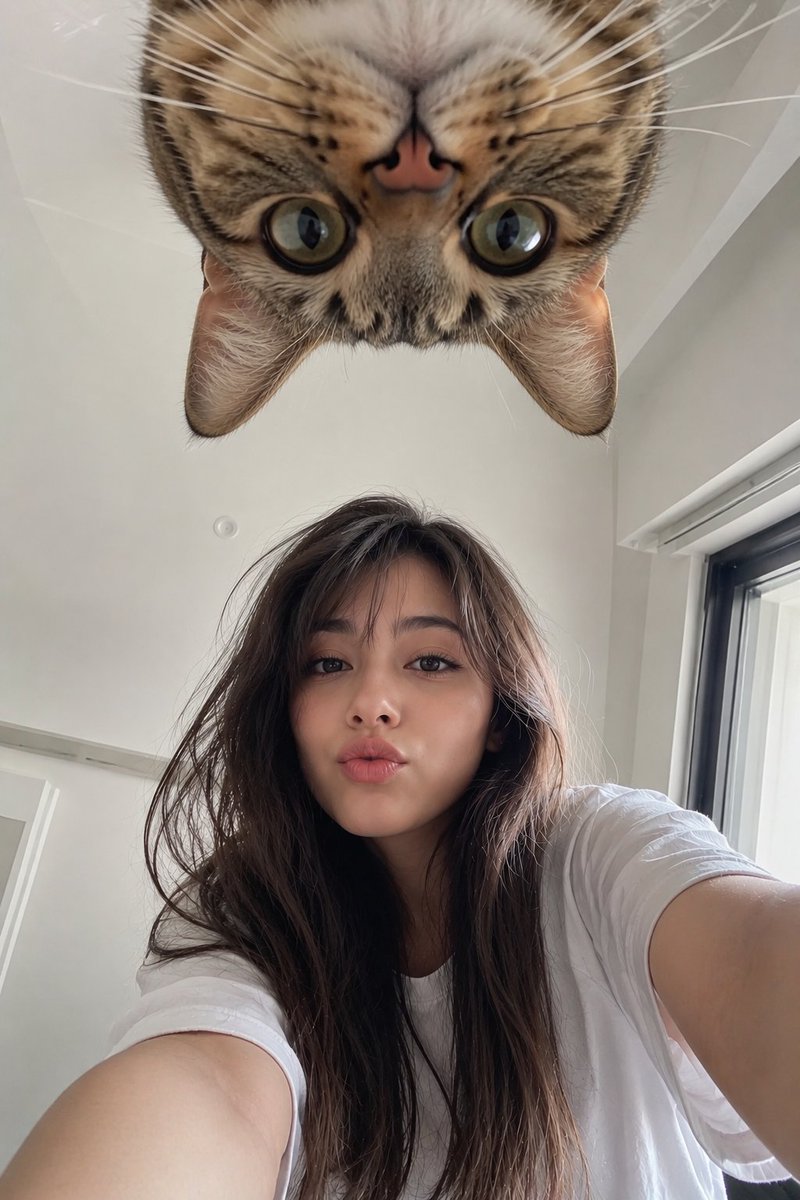 Funny Cat Selfie