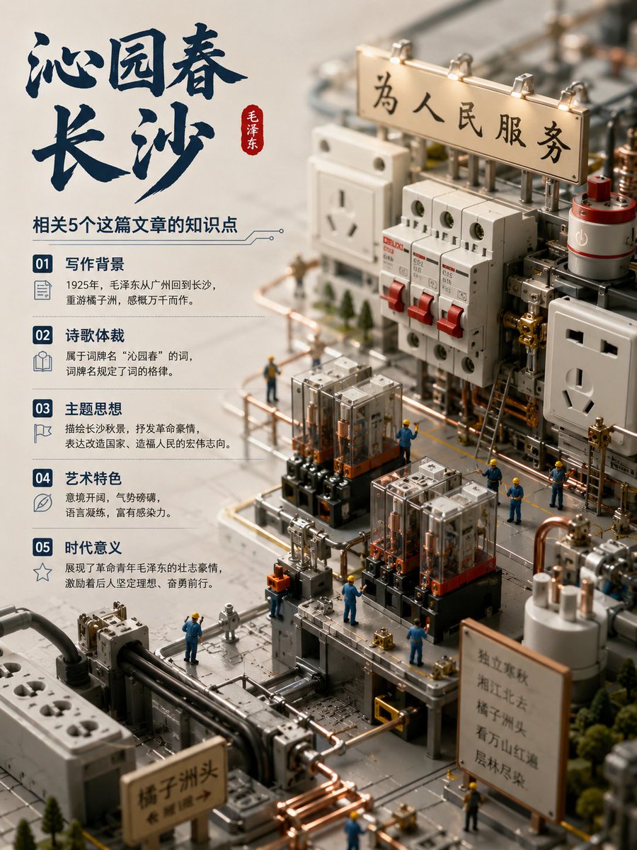 Changsha Poem Educational Diorama Poster