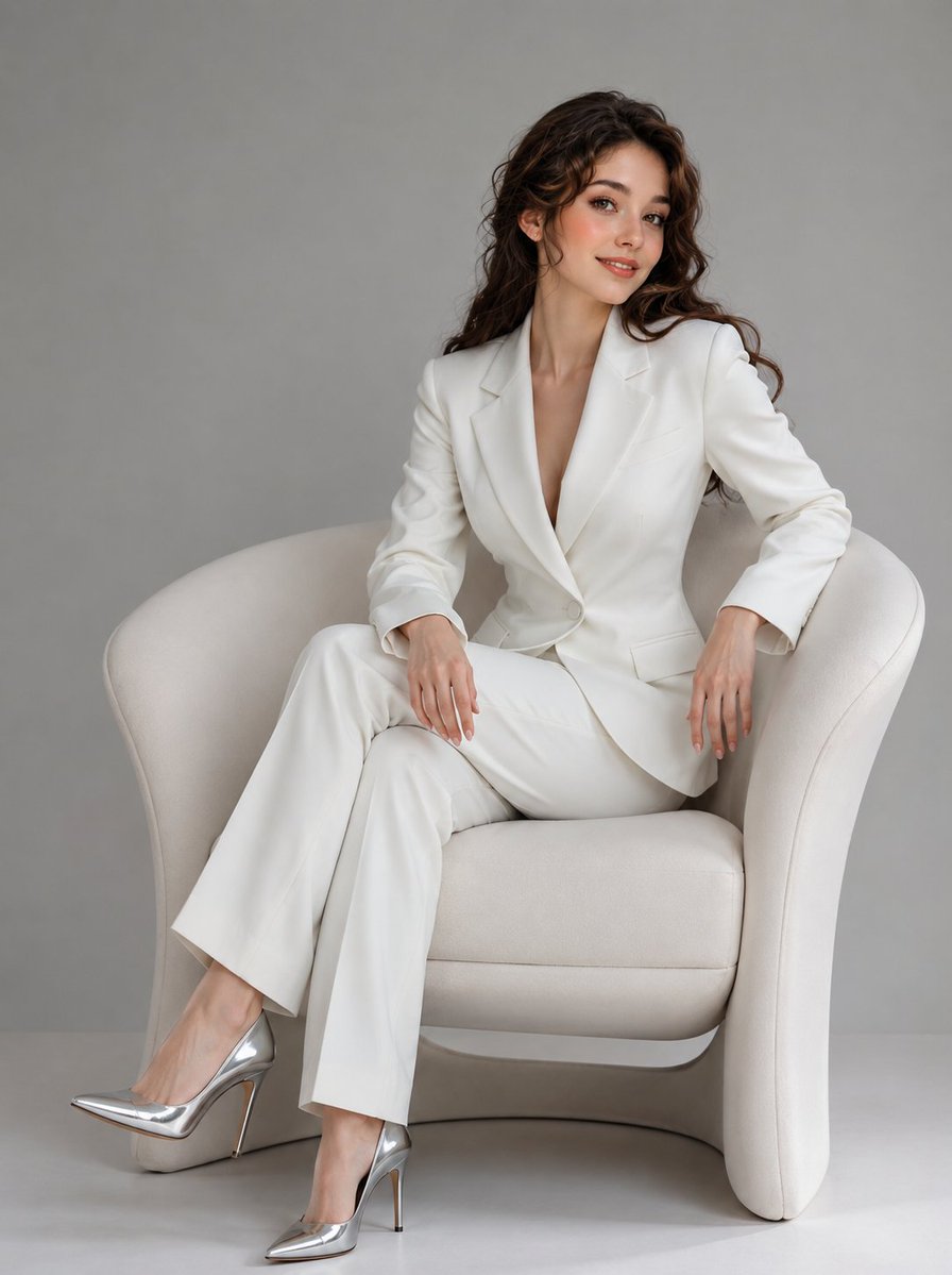Elegant Korean Fashion Editorial Portrait
