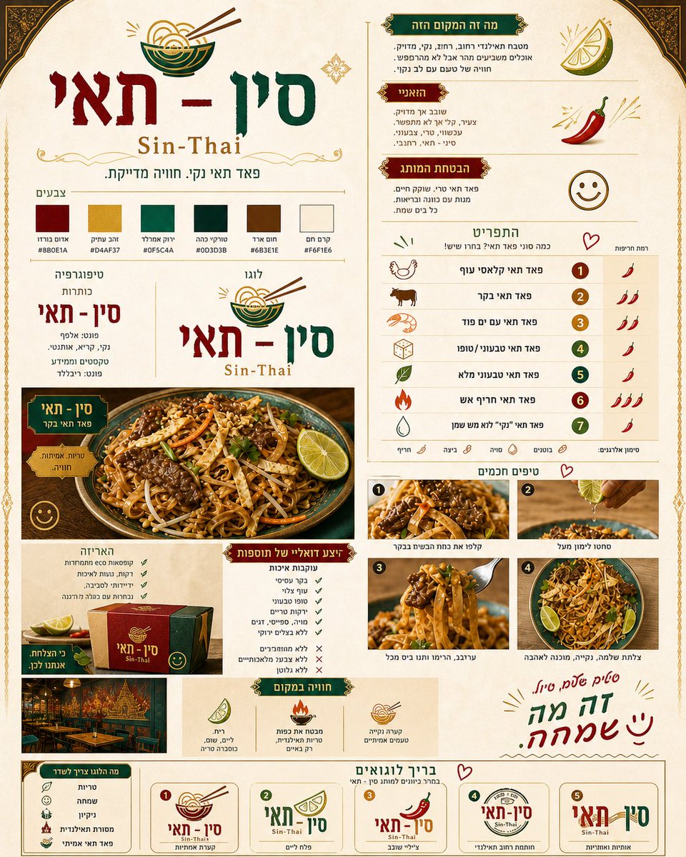 Luxury Thai Restaurant Brand Document