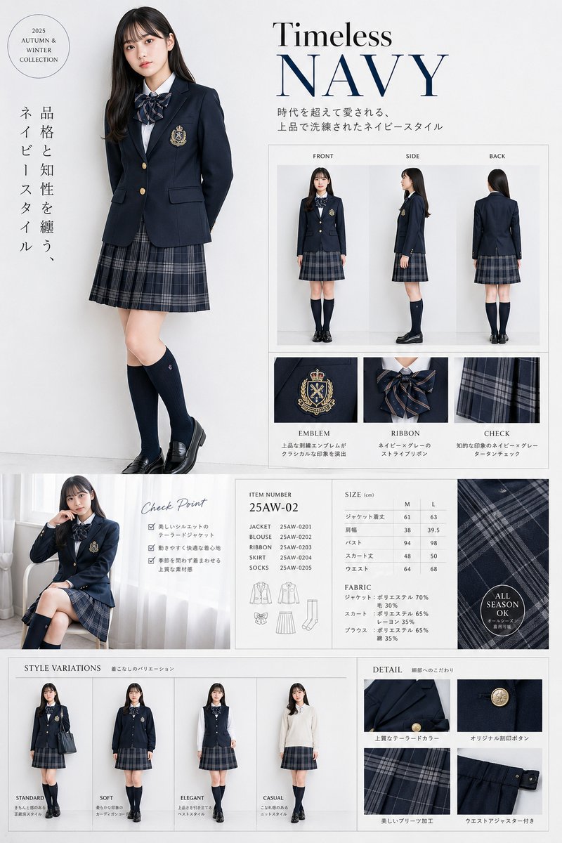 Luxury Japanese School Uniform Editorial