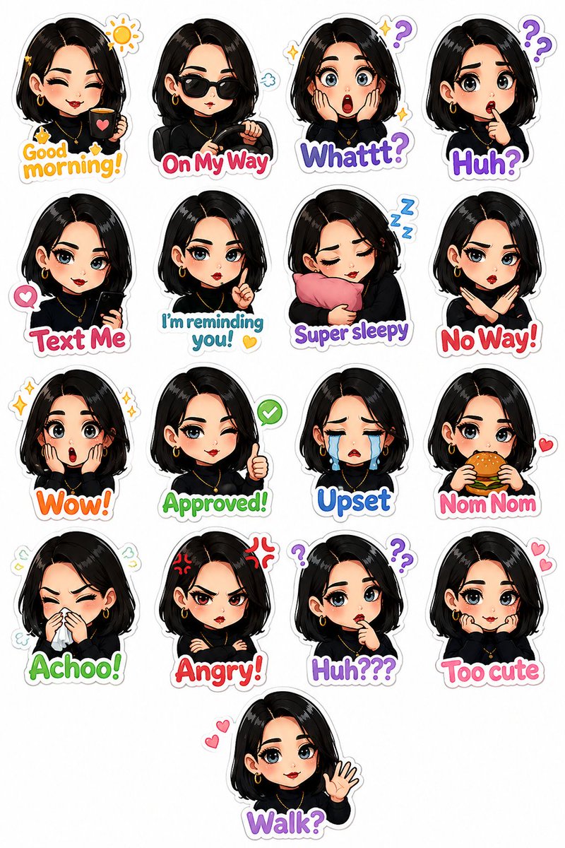 Cute Chibi Sticker Pack Generator