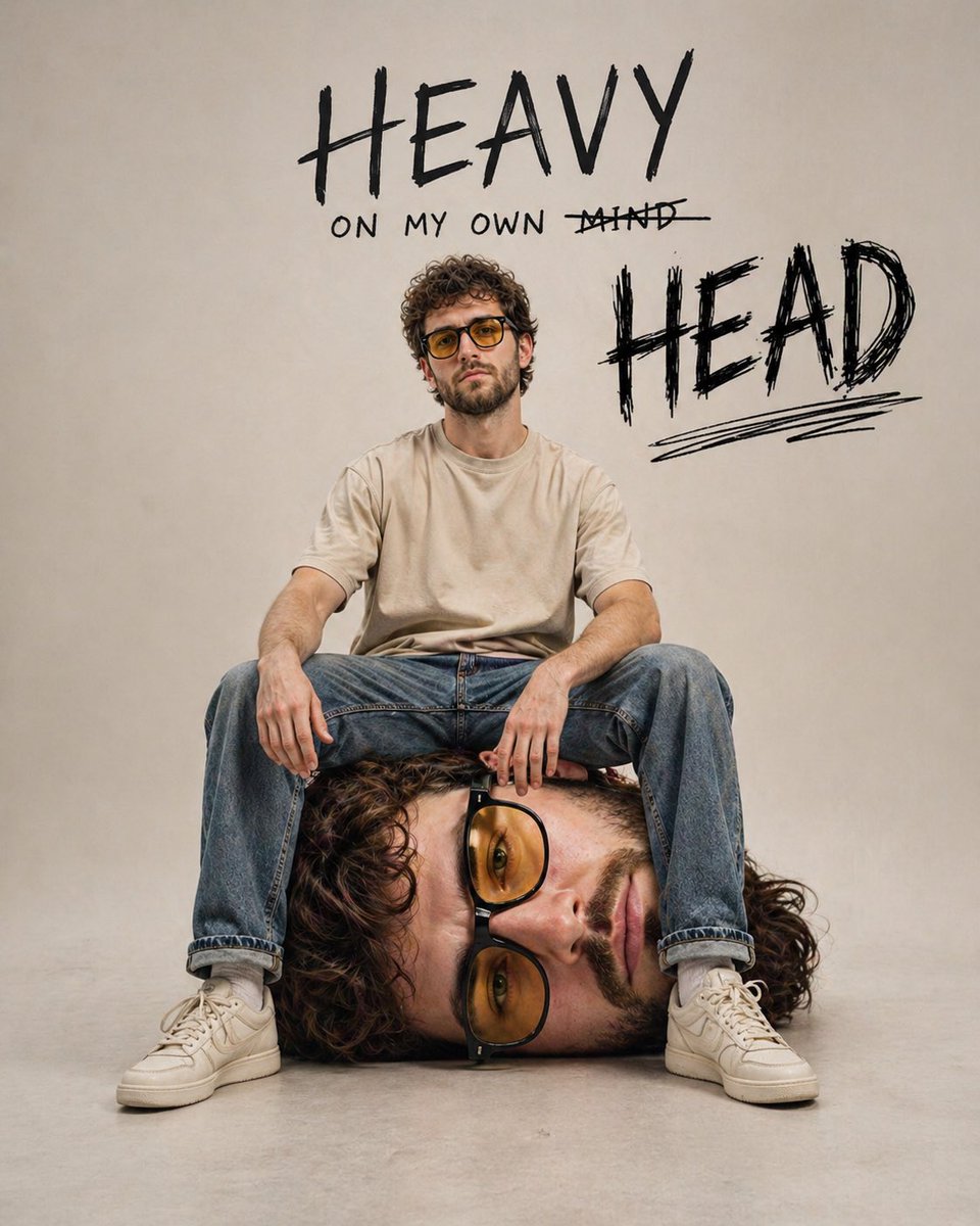 Surreal Self on Giant Head Portrait