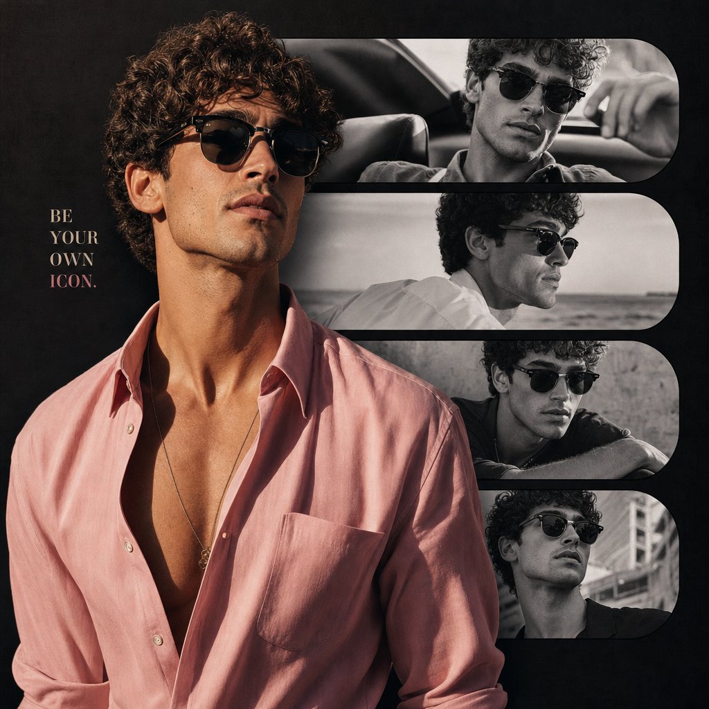 High-End Portrait Collage Poster