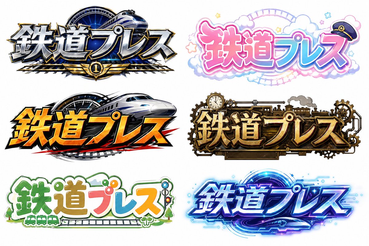 Six Railway Logo Styles