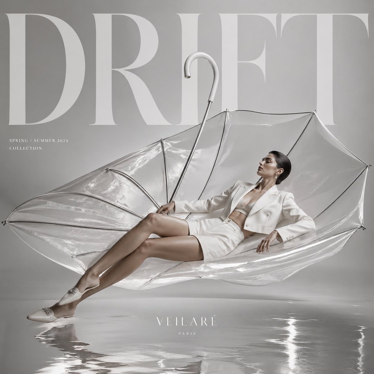 Floating Umbrella Fashion Editorial
