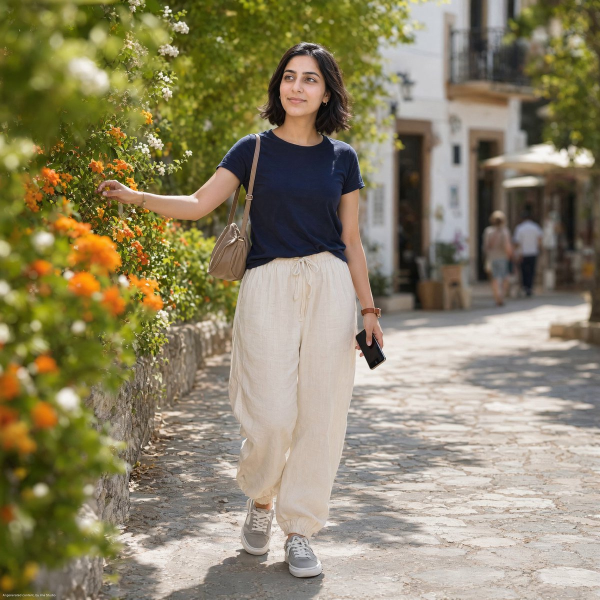 Mediterranean Village Flower Stroll