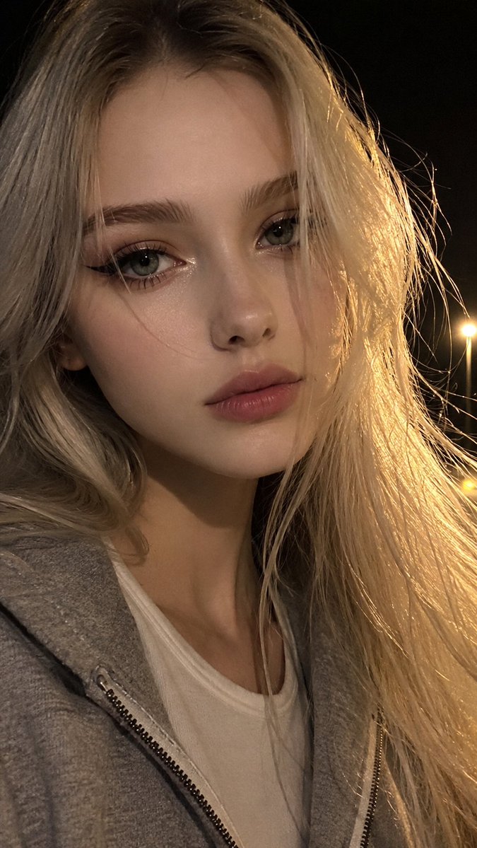 Nordic Glow Night Selfie