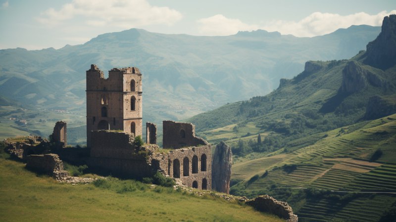 Valle dei Templi Temples Cinematic Muted Landscape