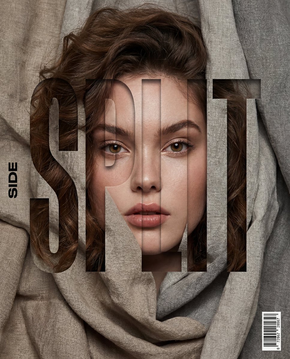 Vertical Editorial Poster Portrait Typography