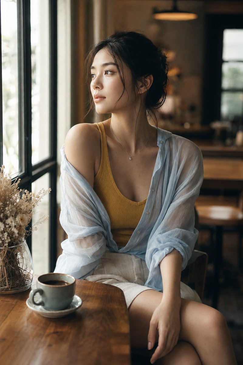 Café Fashion Portrait