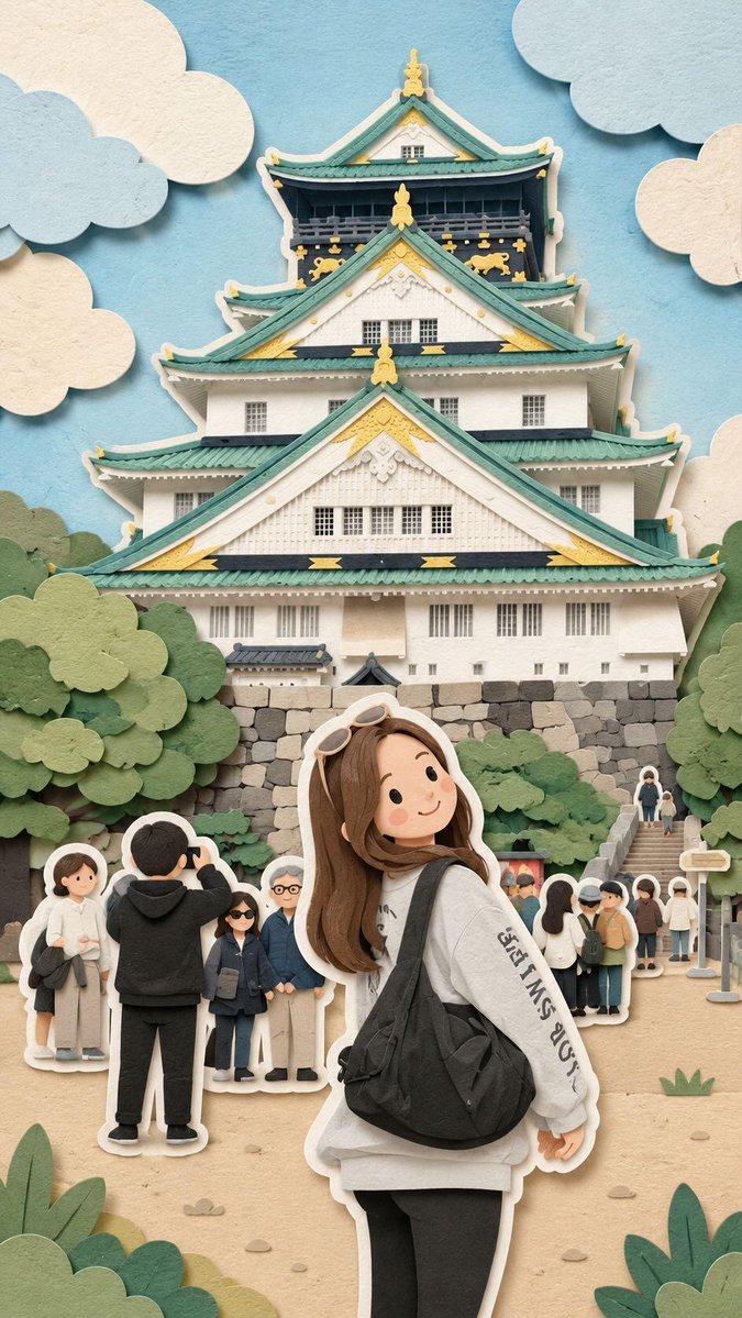 Whimsical Kawaii Paper Travel Diorama