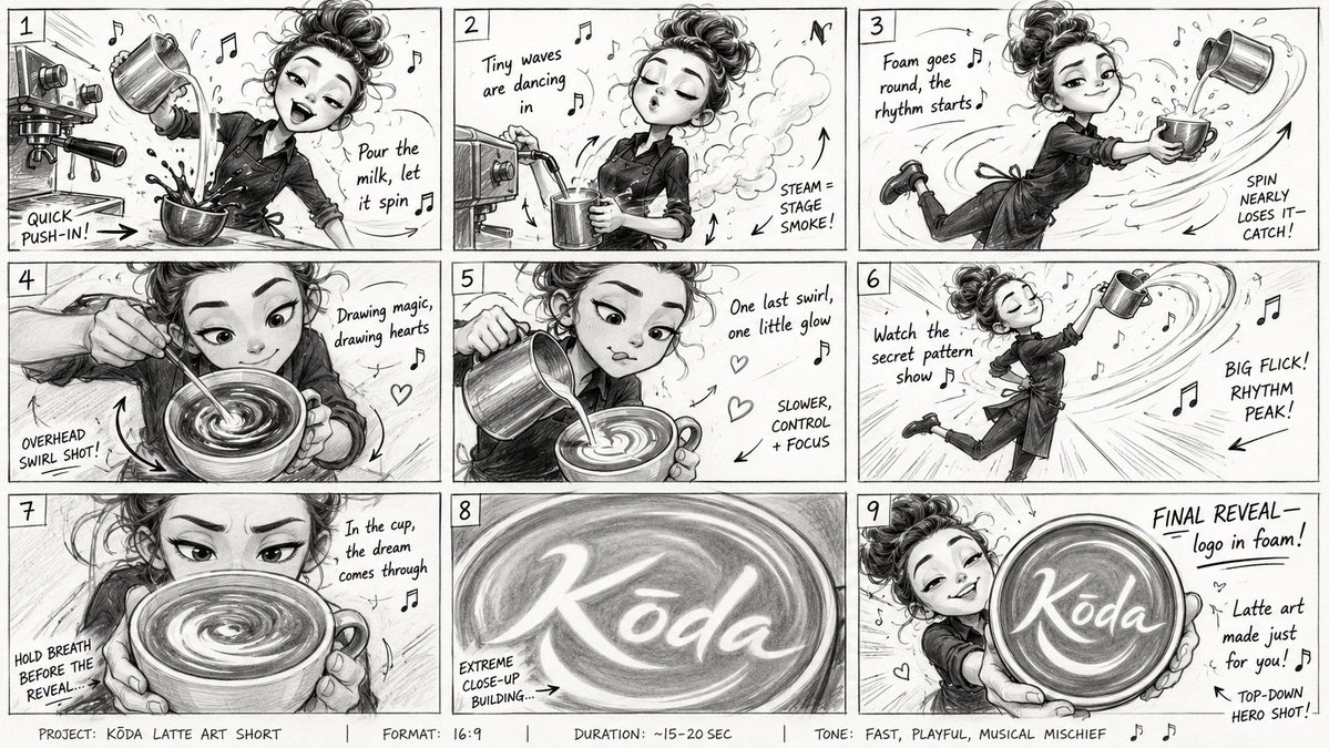 Latte Art Slapstick Mischief