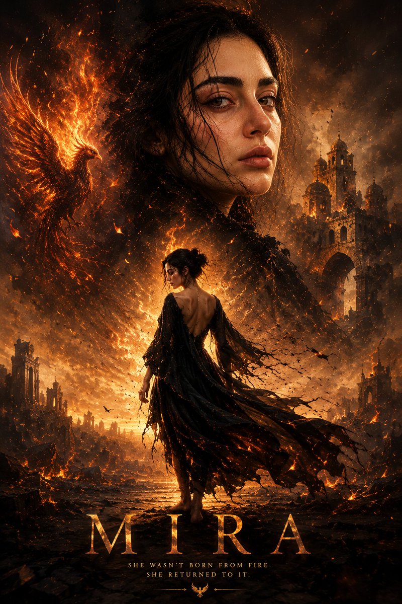 Cinematic Phoenix Fire Poster Design