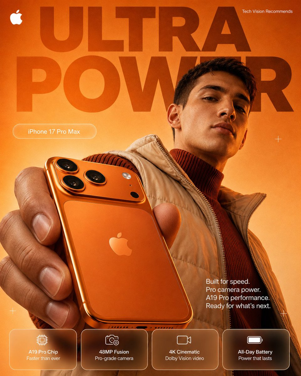 Ultra Power Orange iPhone Ad