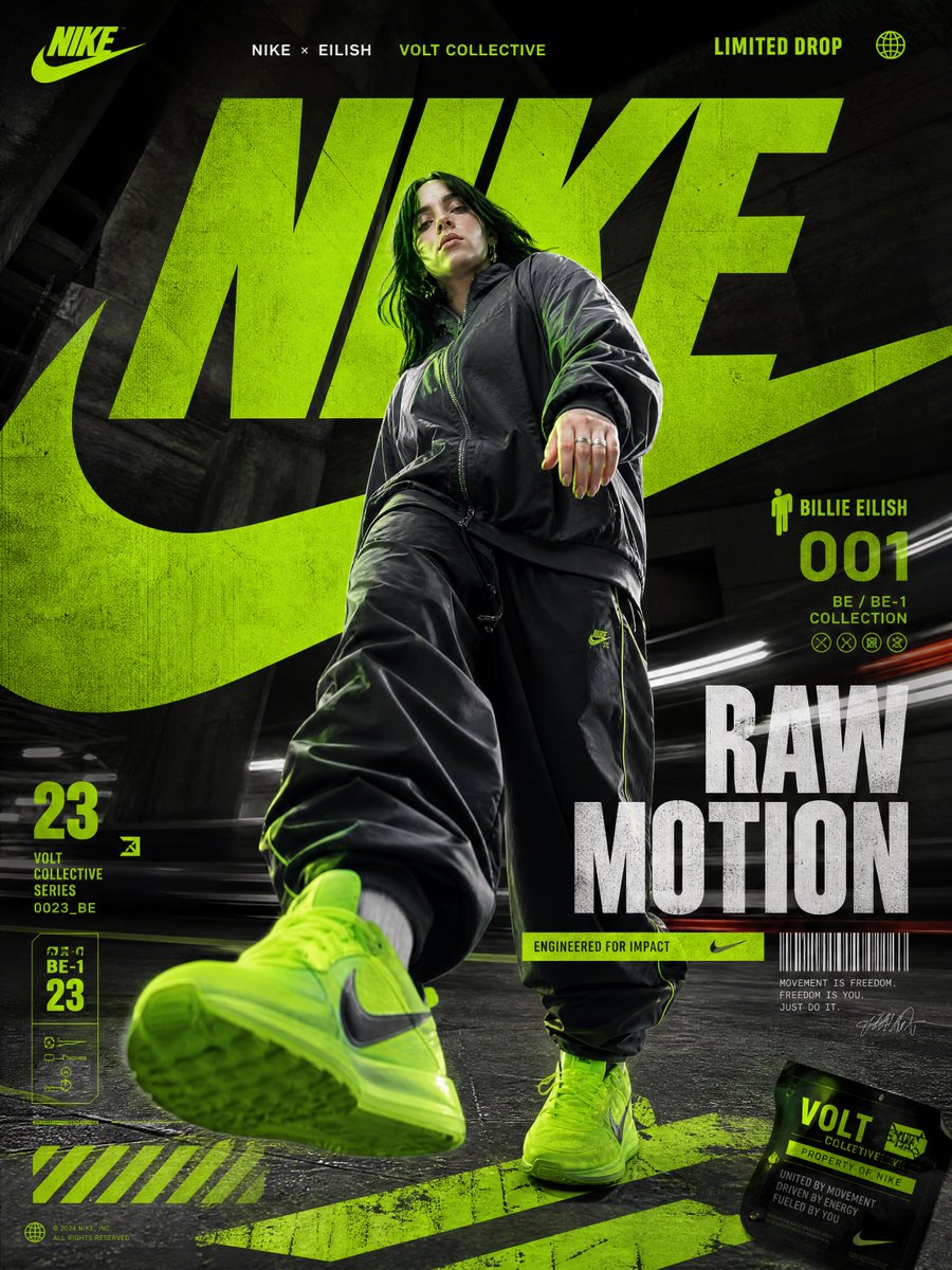 Nike Billie Eilish Raw Motion