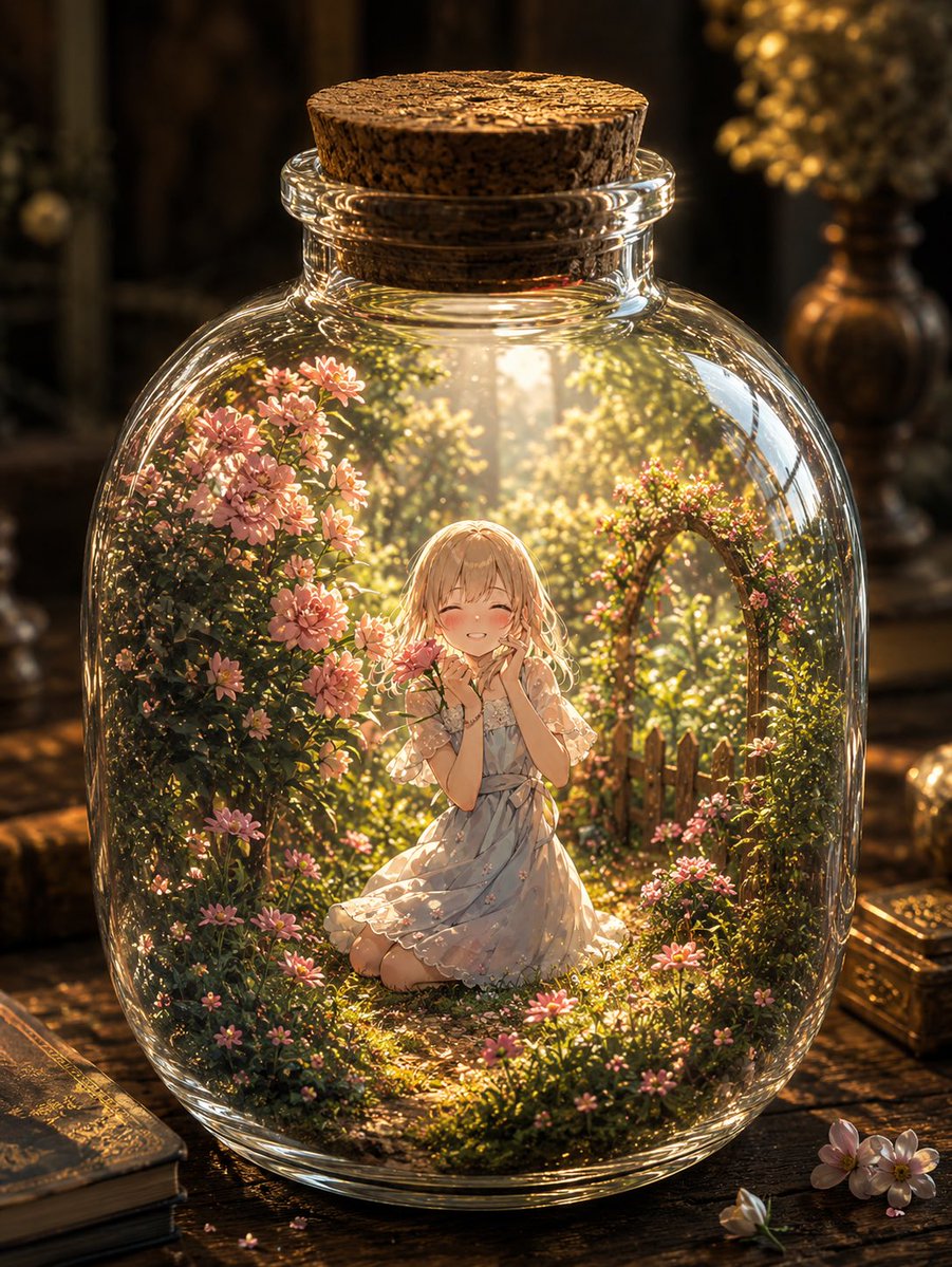 Miniature Garden in a Bottle