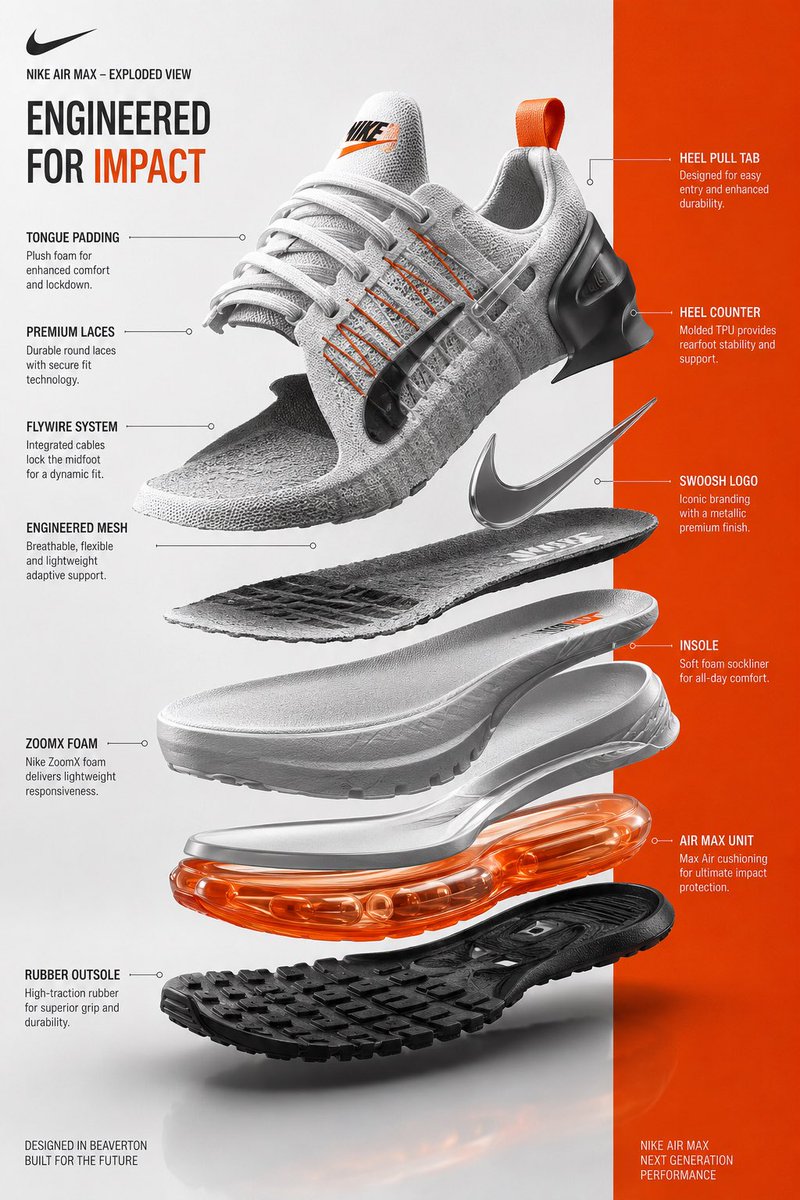 Futuristic Sneaker Exploded View