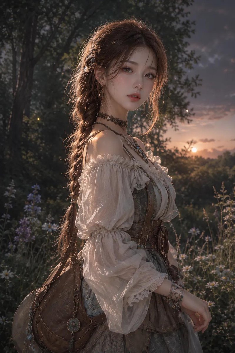 Dusk Forest Anime Maiden