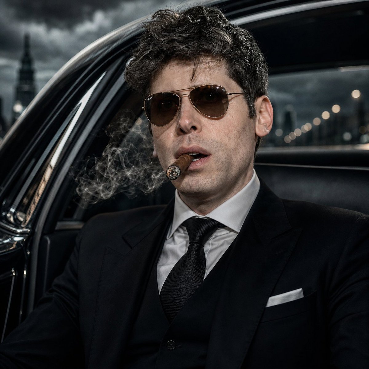Mystery Mafia Noir Portrait