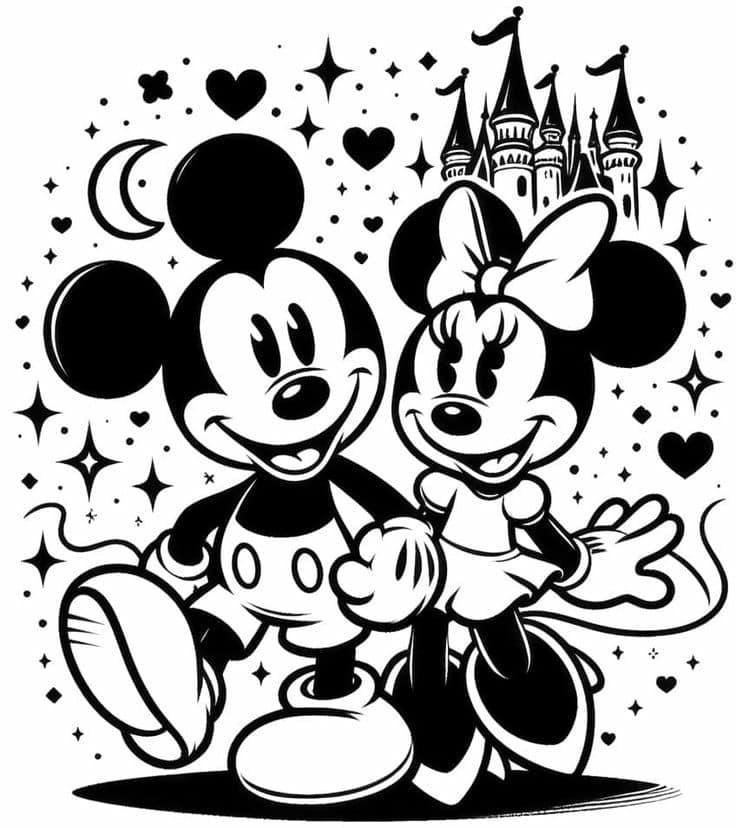 SVG: Mickey and Minnie