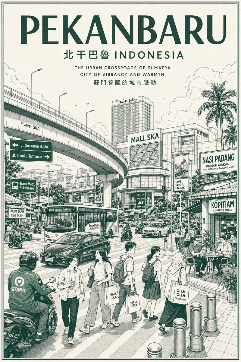 Vintage City Travel Poster Art