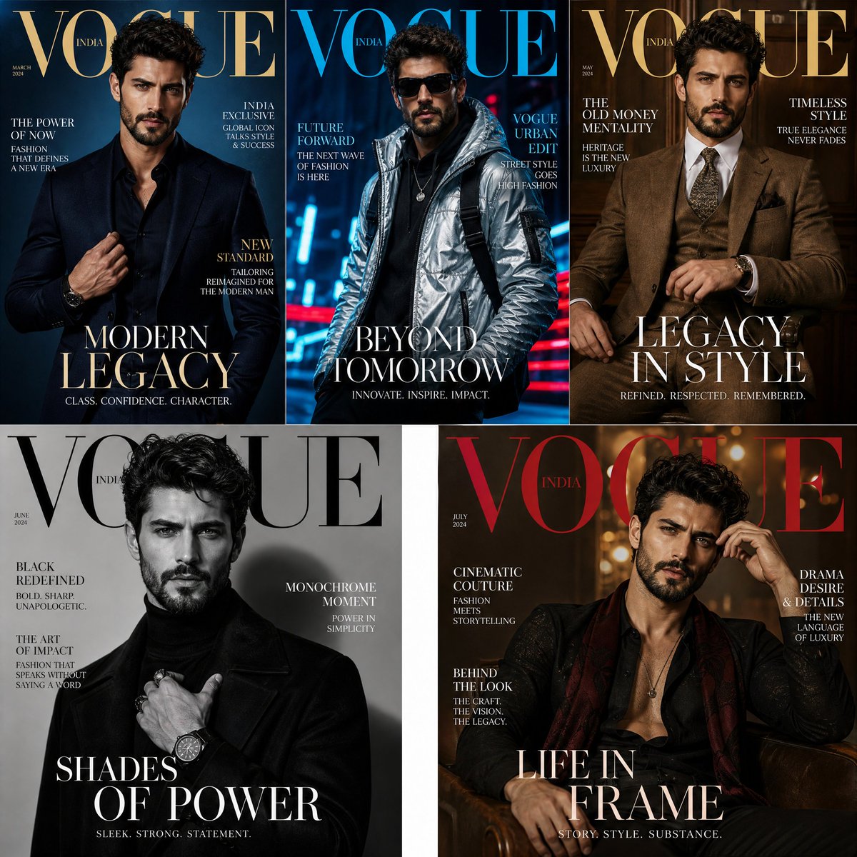 Male Model Fashion Covers