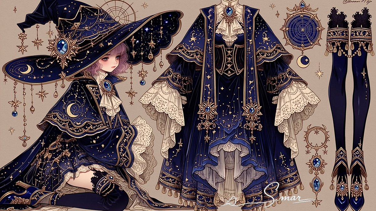 Celestial Witch Couture Design