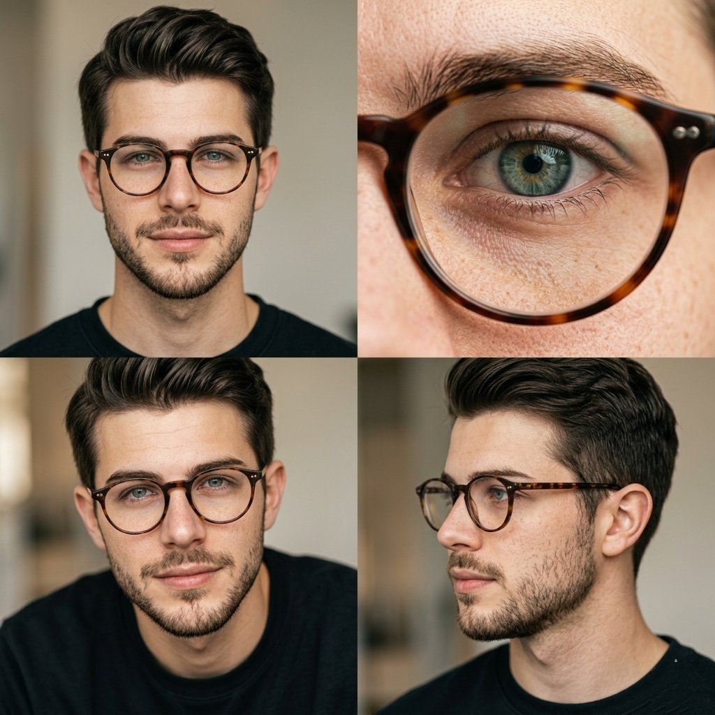 Editorial Portrait Grid in Four Frames