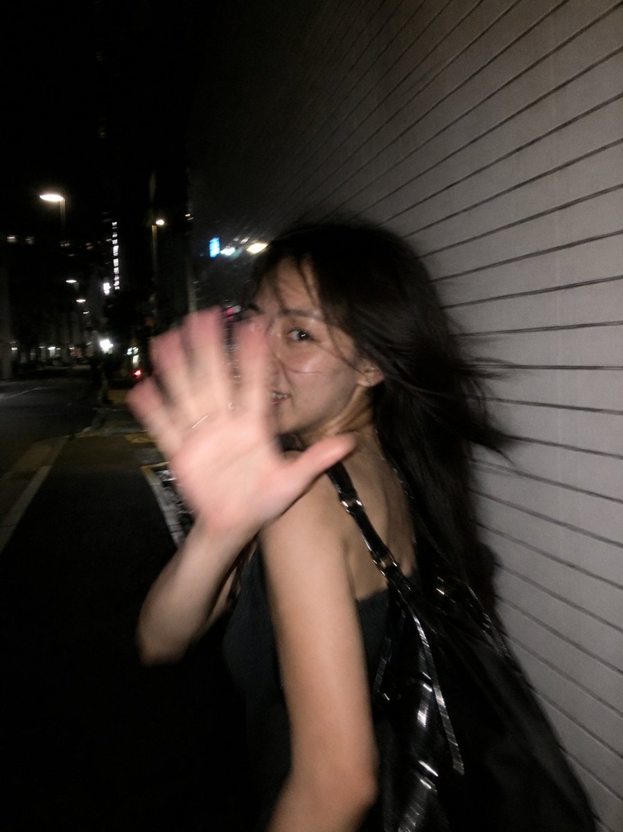 Candid Tokyo Night Flash Portrait