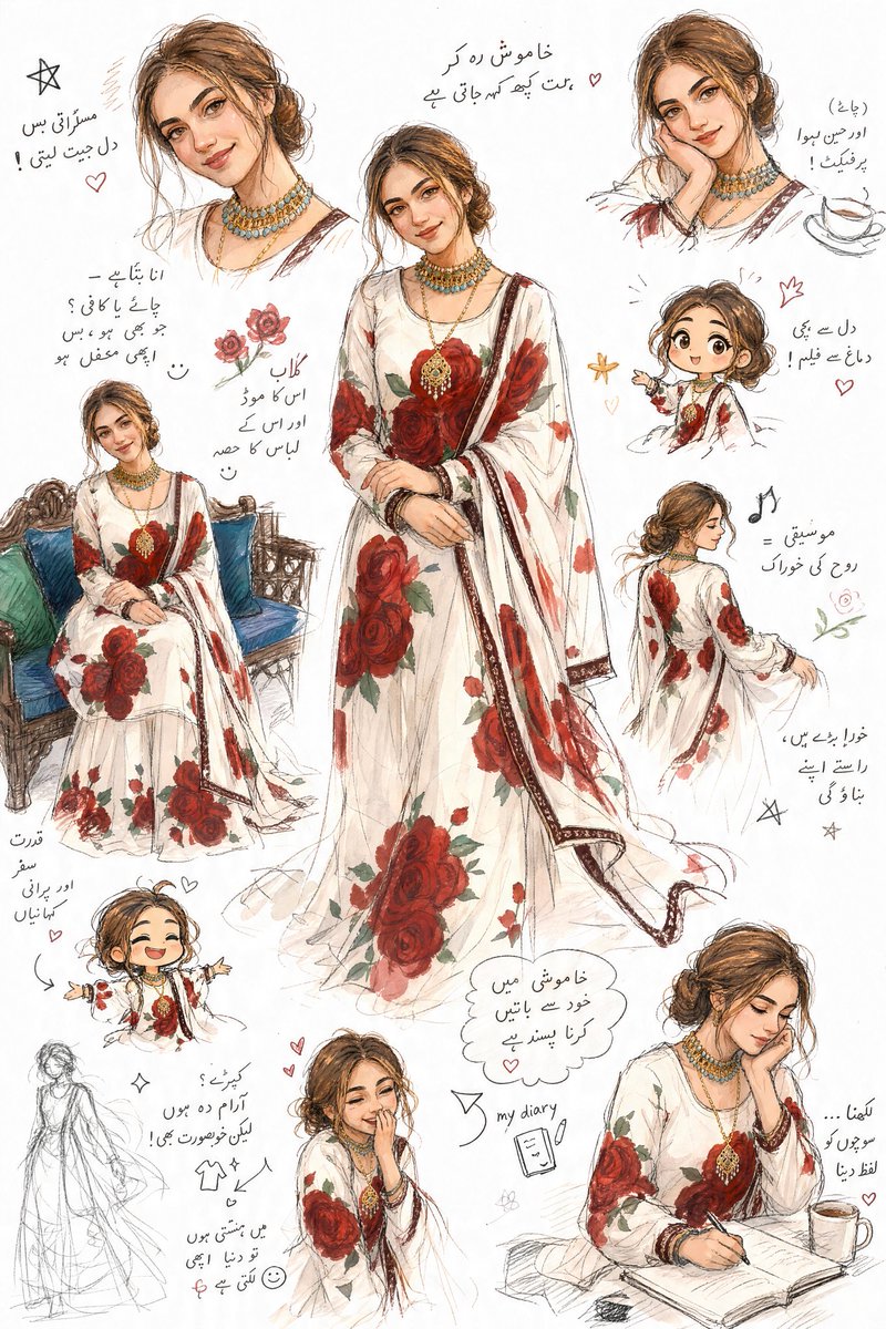 Creative Character Sketchbook Illustration