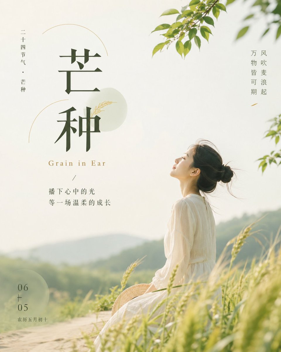 Grain in Ear High-End Eastern Aesthetic Poster