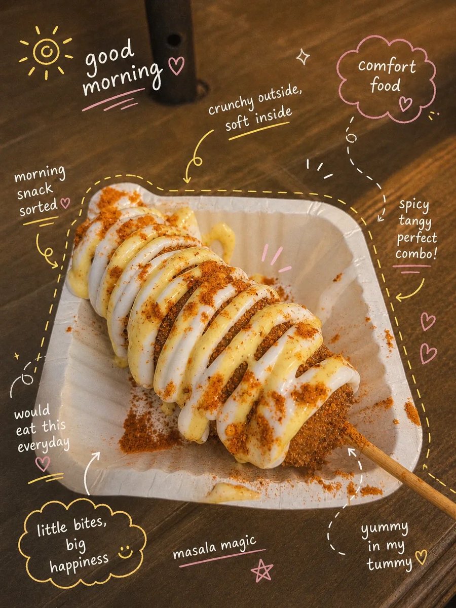 Crispy Corn Dog & Street Chaat
