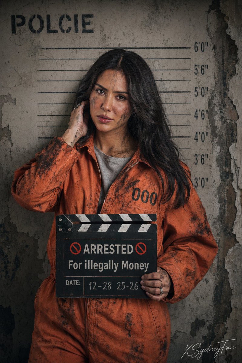 Gritty Female Prisoner Mugshot