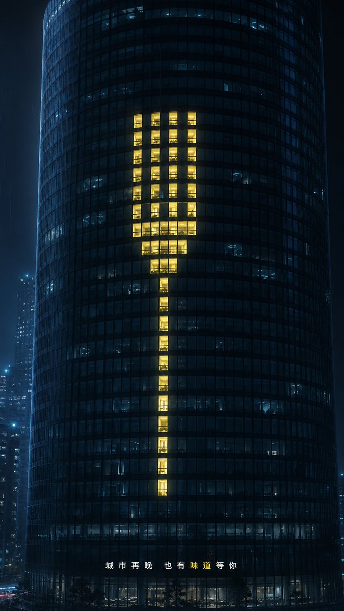Cinematic Rainy Night Skyscraper Commercial