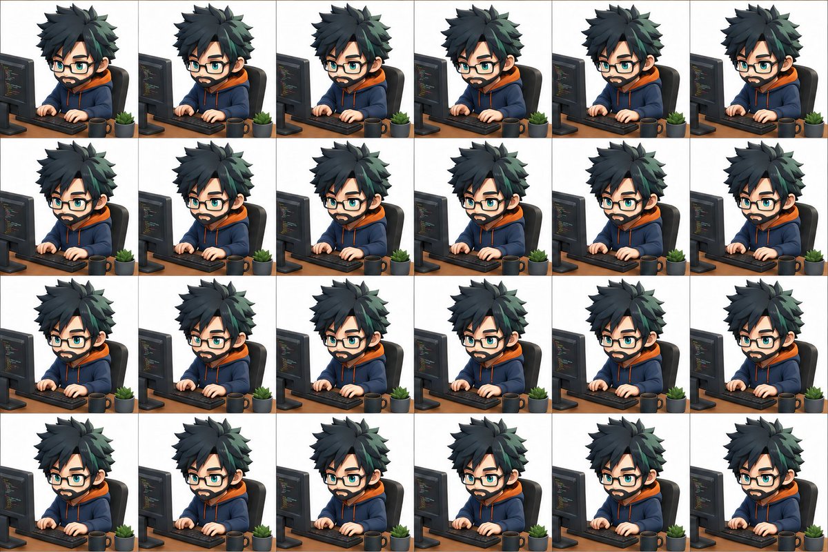 Chibi Character Coding 24 Frames